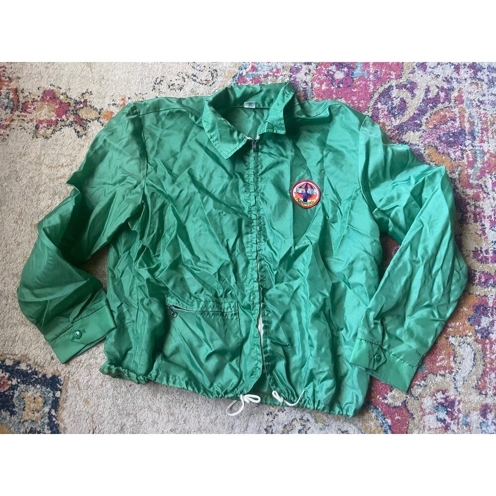 Vintage 80s Rain Bird Corporate Irrigation Nylon Windbreaker Jacket